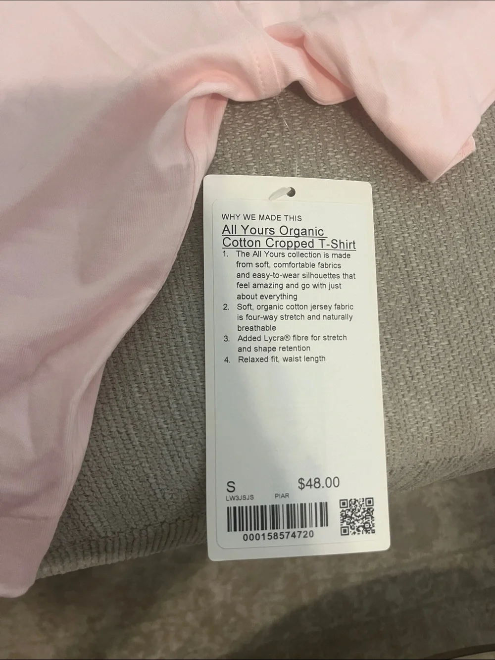 lululemon athletica All Yours Organic Cotton Cropped T-Shirt